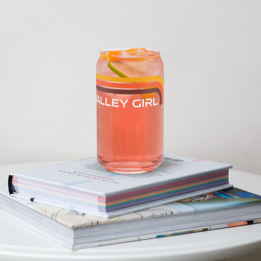 Valley Girl Can-Shaped Glass