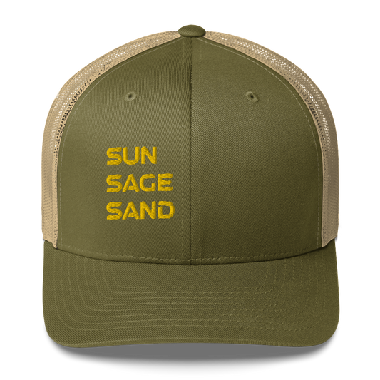Sun | Sage | Sand Trucker Hat