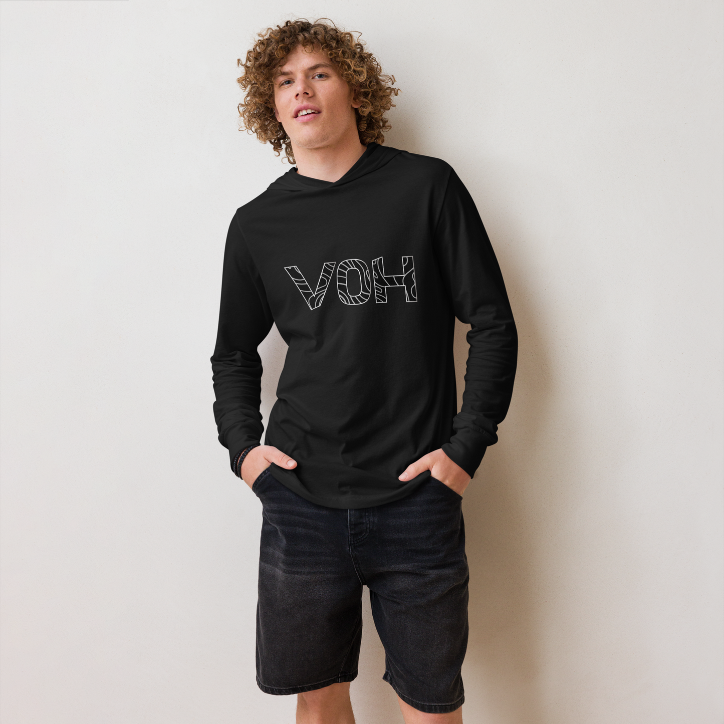 V0H Long-Sleeve Tee Hoodie