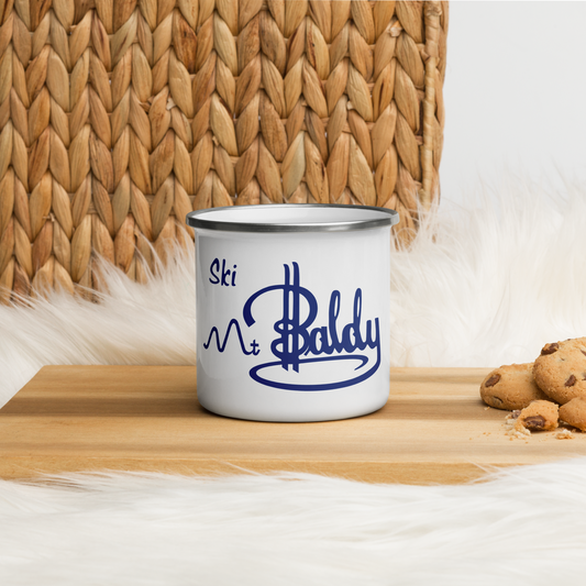Baldy Mountain Resort Retro Enamel Mug