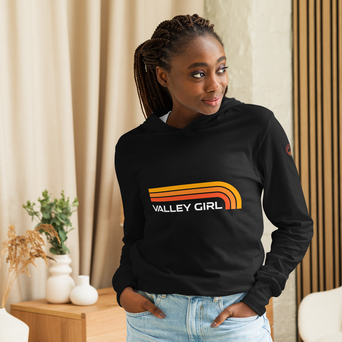 Valley Girl Long-Sleeve Tee Hoodie